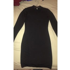 Black long sleeve dress